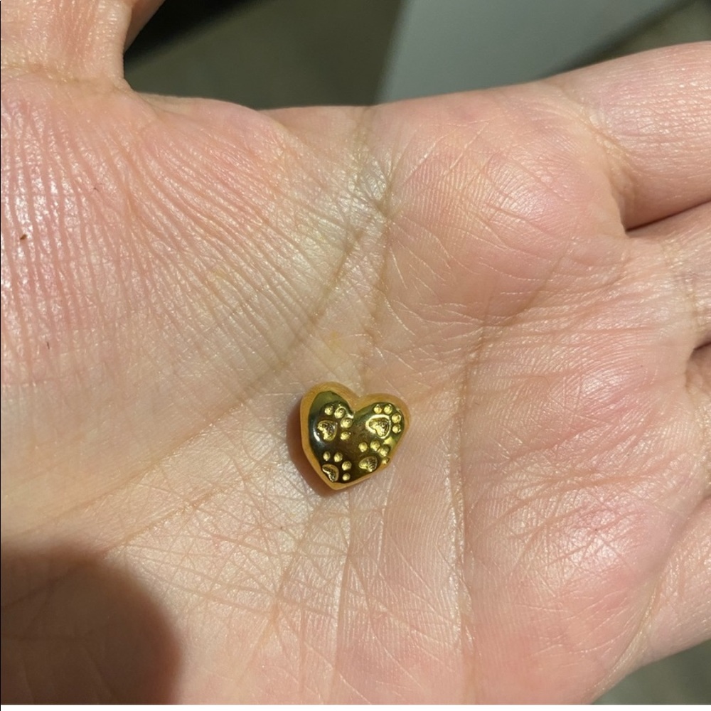 Heart dog Pandora charm